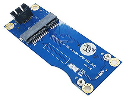 LeHang Mini PCI-E to USB Adapter With SIM card Slot for WWAN/LTE Module(Industrial-grade - vertical interface)