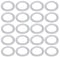 Othmro Nylon Flat Washers M20 30mm OD 20mm ID 1mm Thickness Sealing Gasket for Faucet Pipe Water Hose, Clear, Pack of 50