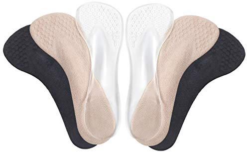 Healifty Einlegesohle für High Heels Gel-Schuheinlagen zur Ferseneinsätze Plantarfasziitis Fersensporn 3/4 High Heels Schmerzlinderung an den Einlegesohlen Schuhpolster 3 Paar