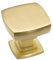 LONTAN 10 Pack Gold Knobs for Drawers and Cabinets - Square Pulls Hardware for Kitchen and Bathroom Furniture Handles, 1-1/8-Inch (29mm), LS9016GD