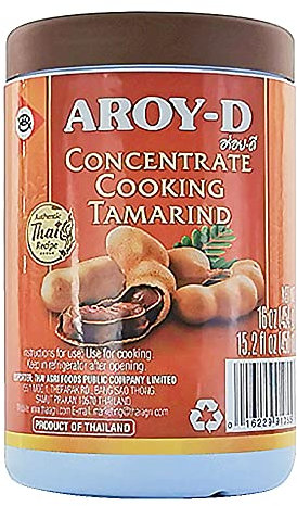 Aroy-d - Tamarindo Concentrado para Cocinar - Ideal para Preparar Pad Thai - 454 Gramos