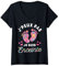 Femme J'peux Pas Je Suis Enceinte cadeau enceinte future maman T-Shirt avec Col en V