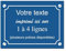 Placa decorativa de aluminio personalizada para interior y exterior 30x20cm Azul oscuro