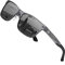 DUCO Polarisierte Sonnenbrille für Herren Vintage Aluminium-Rahmen Retro Sport Sonnenbrillen 100% UV-Schutz 8207 (Gunmetal Rahmen,Grau Linse)