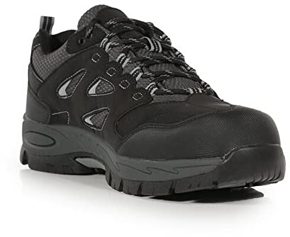 Regatta Professional Mens Water Resistant Nubuck Safety Trainers Black/Granite 6.5 UK