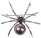 Fopytu Halloween Schwarze Spinne Broschen Pins Punk Perle Strass Gothic Spinne Anstecknadel Abzeichen Schmuck für Damen Herren