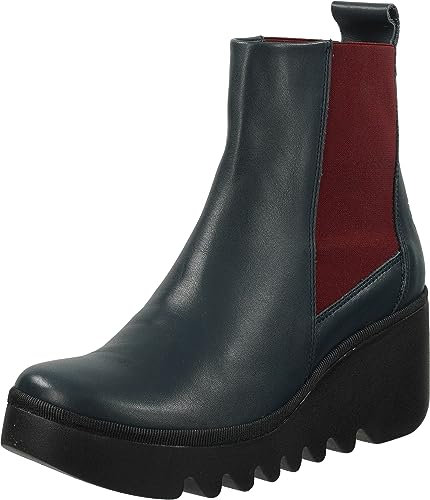 Fly London Damen Bagu233fly Chelsea-Stiefel, Marineblau, Weingummi, 41 EU