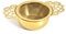 Tea Strainers with Drip Bowl, Small Fine Mesh Tea Infuser Stainless Steel Loose Leaf Tea Filter with Double Handles for Teapots Mugs Cups (Gloden)