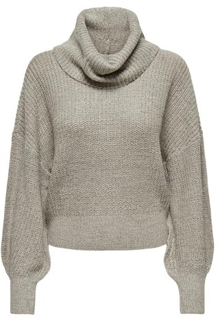 JdY Rollkragen Strick Pullover mit Puffärmel Oberteil Sweater Jumper Ballon Ärmel Lang Loose Fit JDYMEGAN