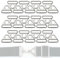 yeemeen D Ringe Metall, 30Pcs D Ring Triangel, Metall D-Ringe Halbringe für DIY Handtasche Webbing Haustierhalsband Geldbörse Hardware Schlüsselband Zubehör Silber