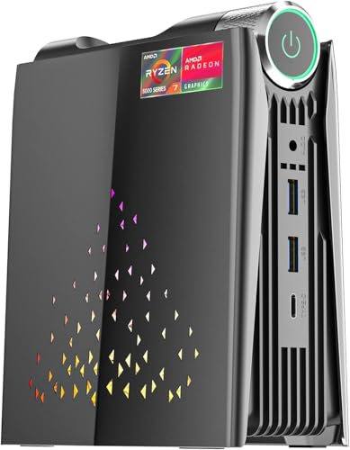 ACEMAGICIAN Mini PC Windows 11, AMD Ryzen 7 Pro 5875U (8C/16T, up to 4.5Ghz) 16GB RAM 512GB NVMe SSD Mini Gaming PC, Mini Desktop Pc with 3-mode Adjustment, WiFi 6/BT5.2/HDMI/DP/Type-C 3 SCREEN OUTPUT