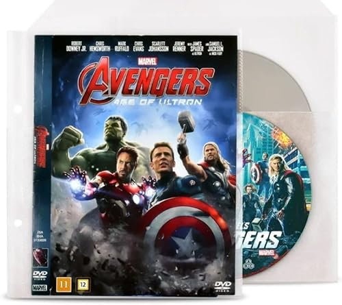Tarifold DVD Protective Sleeve with Felt Insert, Holds 2 DVD Disc’s, Binder Holes, Space for Cover, Closing Flap, 50/Pack (10269)