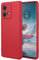 TEYYOS Cover per Motorola Edge 40 Neo, Morbida Silicone Liquido Morbido Case Caso, Tre Strati Antiurto Premium Proteggere Custodia, Rosso