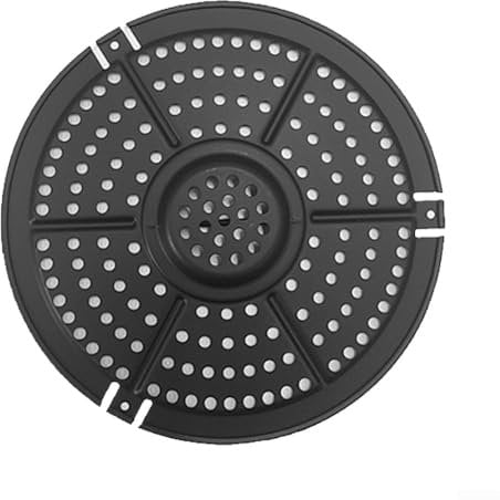 HOgardenME 15.5 cm Round Air Fryer Grill Pan Nonstick Air Fryer Tray Grill Rack Air Fryer Crisper Plate Non-Stick Fry Coating Pan Dishwasher Safe