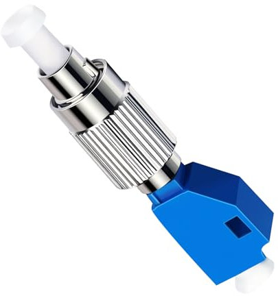 EMSECKO Glasfaseradapter LC/UPC Stecker auf FC/UPC Buchse Simplex Singlemode 9/125um Lichtwellenleiteranschluss LWL Adapter