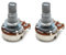 Potentiometer mit langem Schaft für E-Gitarre/Bass, 18 mm Schaftlänge, A250/B500K (B500K)