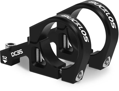 BUCKLOS Direct Mount Mountain Bike Stem 31.8mm 35mm Bar Clamp for Dual Crown Forks, 2 Pieces Lightweight Split Design MTB Stem for Downhill, All Mountain, Enduro, Freeride