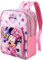 NMB FASHION Kids Character Backpack - Standard, Deluxe with Extra Pocket, & 3D Design Options - Fun & Functional School Bags (Deluxe Minnie Mouse Best Friends Forever Backpack)