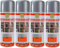 MORE FREE-Pintura Spray Antioxidante Plata argento 400 Ml para las Superficies de Metal, Hierro y Aluminio,Pack de 4 Unidad