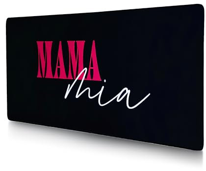 MAMA MIA Tappetino Mouse Gaming XL 800x300x4mm Superfine in Fibra di Seta Liscia, Base in Gomma Antiscivolo, Anti Macchia, Super Comfort e Precisione Mousepad XL