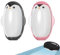 YFCJYBF 2 Stück Fusselrolle Wiederverwendbar Abwaschbar,Pinguin Reusable Lint Roller, Wiederverwendbare Mini Reise Fusselrolle für Kleidung und Tierhaare, extra klebrig, effiziente Haarentfernung