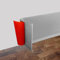 Plinthe Souple Autoadhésive PVC 6 mètre, Plinthe Adhesive -10cm de large -2 mm d'épaisseur, Plinthe Corniere Bande Décorative pour Cuisine et salle de bain Gris