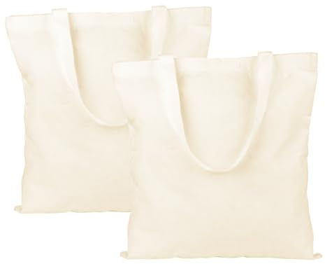 2 Stück 40*35 cm Stoffbeutel Unbedruckt,Jutebeutel zum Bemalen für DIY-Projekte, zum Einkaufen, für Picknicks im Freien und als Geschenk für Freunde (Gelb)