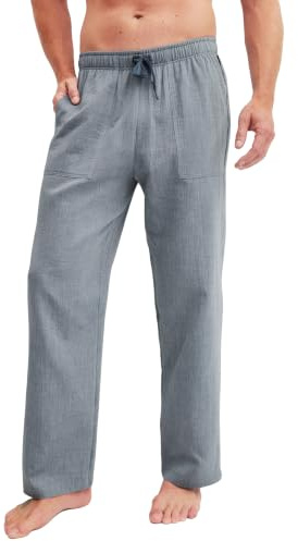 CALIDA RMX Sleep Pyjamahose Herren | Schlafanzughose, atmungsaktive Musselin Qualität, weich, elastisch, mit Seitentaschen