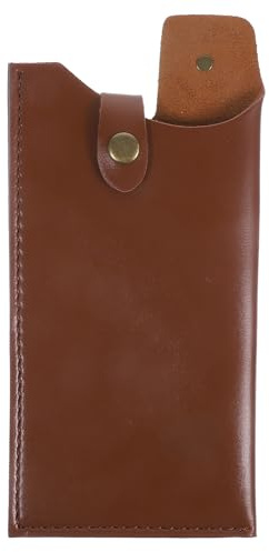 ELEOUTI Estuche de Cuero Artificial para Cuchillos de Cocina, Funda Protectora Compacta y Resistente al Desgaste, Soporte para Almacenamiento Seguro de Cortadores, Accesorio Portátil para