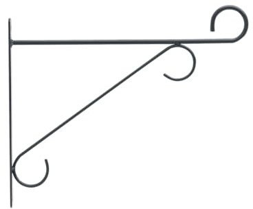Elho Wandhaken Eleganz 30 - Anthrazit - Draußen & Balkon - L 3 x W 30 x H 26 cm