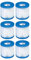 Intex 29007E - Cartuccia Filtro di Ricambio N/AA H-6 Pezzi, Colore: Bianco
