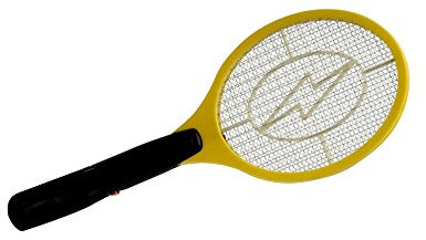 Guilty Gadgets Bug Zapper Racket Electronic Mosquito Fly Swatter Insects Electric Bat Handheld