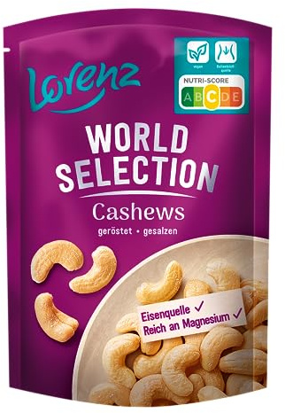 Lorenz Snack World Cashews geröstet und gesalzen, 100 g