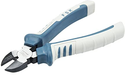 Ferrestock Seitenschneider, 200 mm, mit 2-Material-Griff, verchromt und blau