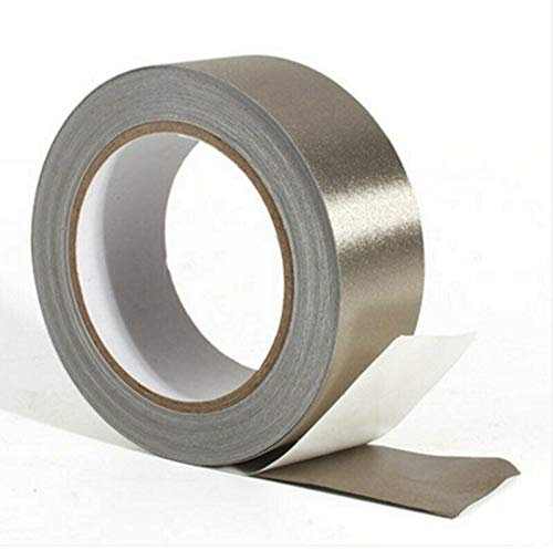 SENRISE Leitendes Klebeband, Isolierband, Abschirmung, isoliert, strahlungssicher, einfarbig, leitfähig, Gewebeband für Laptop, Kabel, LCD, Handykabel, EMI-Abdeckung, 50 mm x 20 m