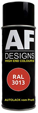 Alex Flittner Designs RAL Bombe de Peinture pour Voiture RAL3013 Rouge Tomate Brillant