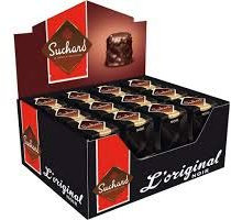 Coffret de 24 Rochers Suchard 35g. L'Original Noir - Le chocolat depuis 1826 - Délicieux, intense en cacao et fondant à la fois