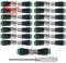 Aiqeer 15 Paia BNC Video Balun Connettore Adattatore, Maschio Spina & Femmina Presa Kit, BNC Maschio Femmina Connettore, BNC Cavo Coassiale Adattatore (Verde + Nero)