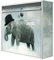 banjado® Burg-Wächter® Briefkasten mit Motiv Elefant und Möwe/Briefkasten ohne Zeitungsfach 32x36x10 cm groß/Briefkasten mit Namensschild A4 Einwurf inkl. Montagematerial & 2 Schlüsseln