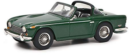 Schuco Triumph TR5 mit geöffnetem Surrey Top, Modellauto, Maßstab 1:43, Limited Edition 500, British Racing grün