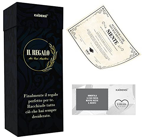 Idea Regalo Scherzo Il Niente - Regali Laurea Donna Uomo Originali - Idee Biglietti Divertenti Ragazza Ragazzo - Scherzi Gadget Originale