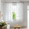 BOYOUTH Transparente Voile-Vorhänge mit Sternen und Mond-Muster, Fensterdekoration, Stangentaschen-Vorhänge und Vorhänge für Schlafzimmer, Arbeitszimmer, Wohnzimmer, Silber, 2 Paneele, 99 x 130 cm