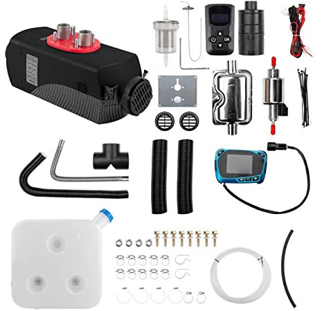 Chauffage de voiture 5kw 12v Chauffe-air neuf LCD Thermostat de thermostat de thermostat de radiateur de voiture de télécommande for la remorque de camion de camping-car Rv Bus