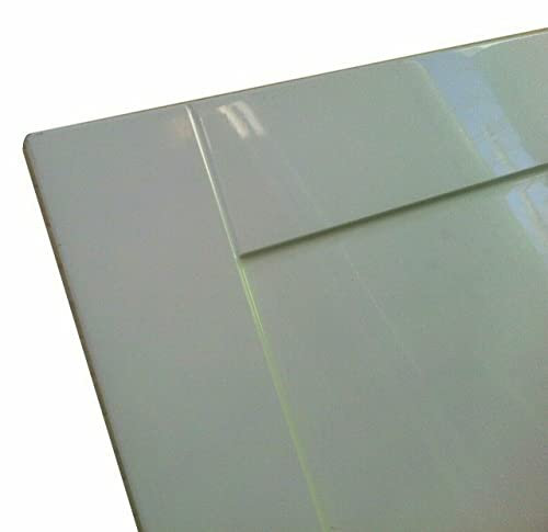 Kitchen Unit Cupboard Doors and Drawers Gloss Cream Shaker Compatible to Howdens Burford (Sample 10mm x 100mm)