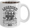 80 Geburtstag Legenden wurden 1945 geboren Mann Frau Scherzartikel Tasse Kaffeebecher (80 Jahre)