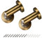 METALLIXITY Magnetic Door Stop (2.01x 2.91) 2pcs, Zinc Alloy Door Magnetic Catch with Screws - for Home Hotel, Furniture Decoration, Drak Brass