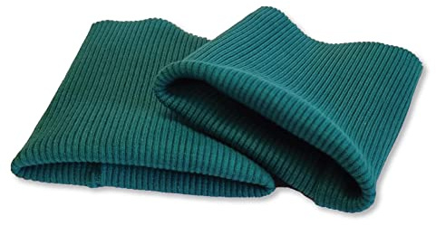 USIT, 2 Stück Ärmelbündchen für Schneiderbedarf aus Baumwolle, 8x9 cm, Ideal zum Reparieren von Pullovern und Sweatshirts, Avion