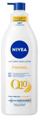 6er Pack - Nivea Body Lotion mit Pumpe - Verstevigend (Firming) Q10 + Vitamin C - 400ml