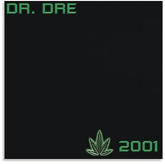 BEGRO DR. DRE 2001 Leinwand-Poster, Wanddekoration, Kunst, Gemälde, Wohnzimmer, Schlafzimmer, Dekoration, Geschenk, ungerahmt, 30 x 30 cm