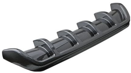 Auto ABS Hecklippe stoßstange Heckspoiler, Für BMW 5 Series G30 G31 G38 M5 GT M5 520i Diffusor Kratzfest Spoiler Protektor Car nachrüsten Zubehör,B/Carbon Fiber